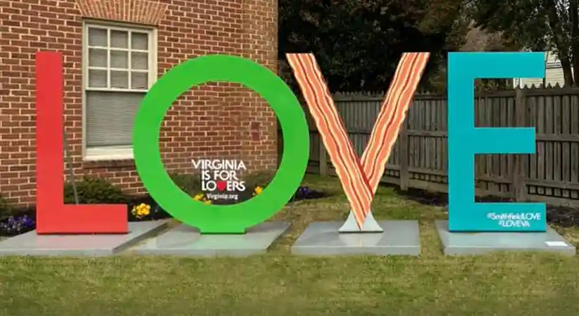 Smithfield’s LOVEwork LOVE sign
